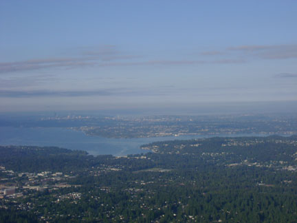 Lake Washington to the west