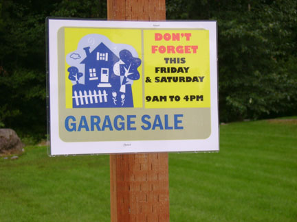 Garage Sale August 7-8