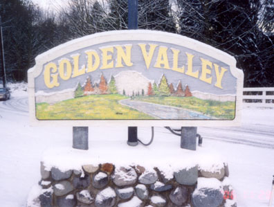 Golden Valley Winter Entrance