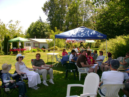 Beautiful day for a picnic gathering.