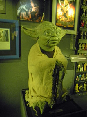 Yoda on display