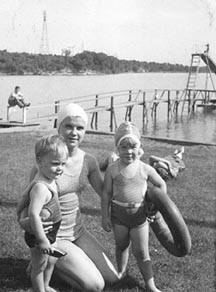 Bobby and Esther with Cousin Mary Curran